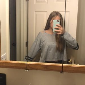 cute cropped long sleeved shirt